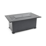 36"x58" Farnham Black Fire Table W/ Lid - The Great Escape