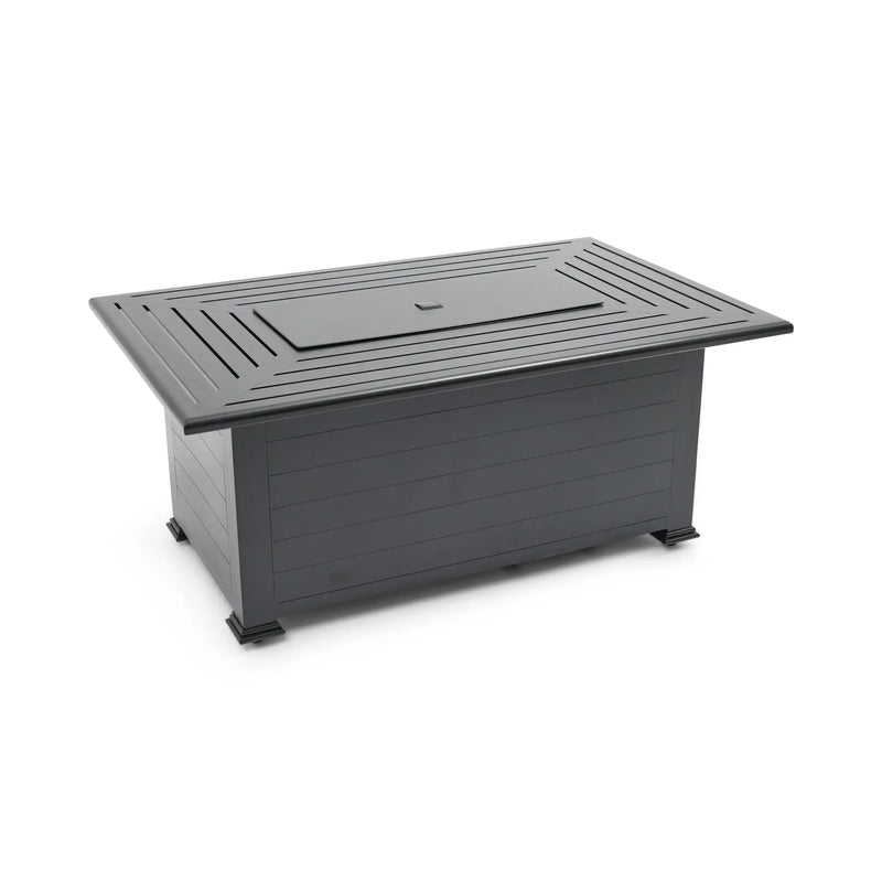 36"x58" Farnham Black Fire Table W/ Lid - The Great Escape