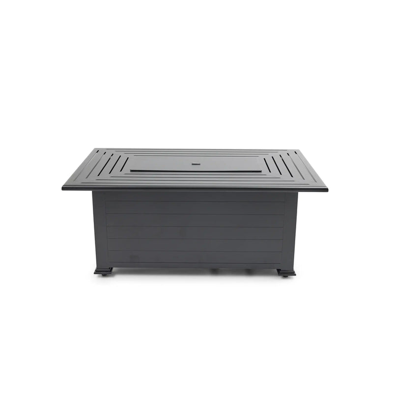 36"x58" Farnham Black Fire Table W/ Lid - The Great Escape