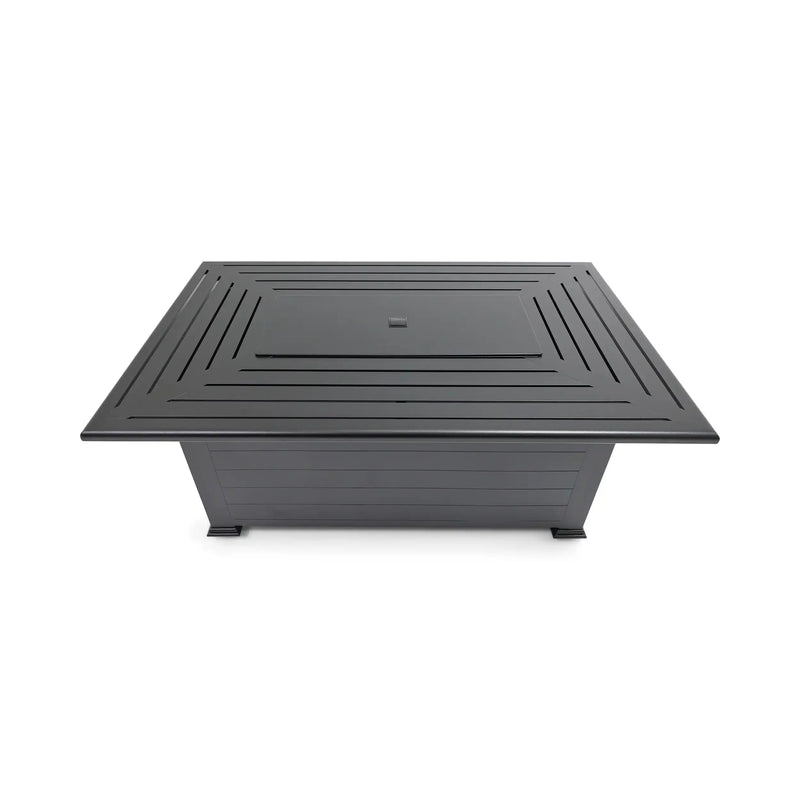 36"x58" Farnham Black Fire Table W/ Lid - The Great Escape