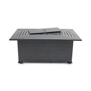 36"x58" Farnham Black Fire Table W/ Lid - The Great Escape
