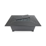 36"x58" Farnham Black Fire Table W/ Lid - The Great Escape
