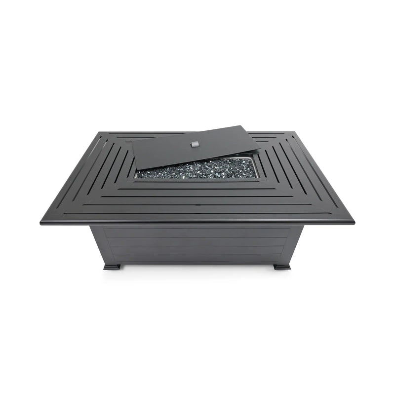 36"x58" Farnham Black Fire Table W/ Lid - The Great Escape