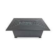 36"x58" Farnham Black Fire Table W/ Lid - The Great Escape