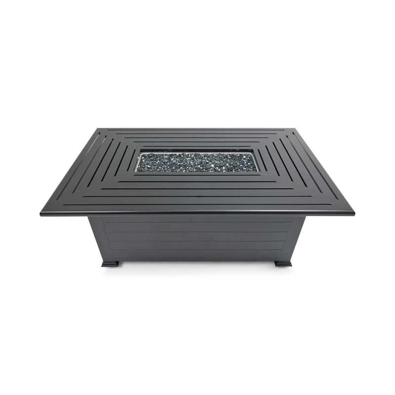 36"x58" Farnham Black Fire Table W/ Lid - The Great Escape