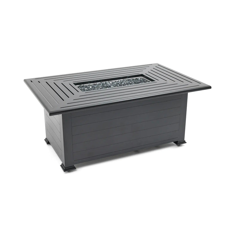 36"x58" Farnham Black Fire Table W/ Lid - The Great Escape