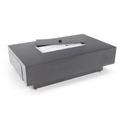 36"x58" Black Modern Fire Table W/ Lid - The Great Escape