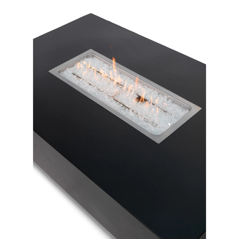 36"x58" Black Modern Fire Table W/ Lid - The Great Escape