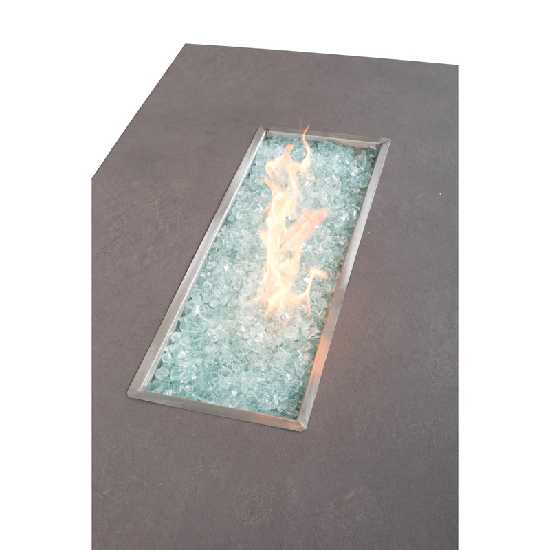 36"x58" Faux Concrete Fire Table W/ Lid - The Great Escape