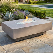 36"x58" Faux Concrete Fire Table W/ Lid - The Great Escape