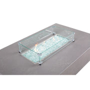36"x58" Faux Concrete Fire Table W/ Lid - The Great Escape