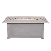 36" X 58" Farnham Driftwood Fire Table W/ Lid - The Great Escape
