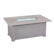 36" X 58" Farnham Driftwood Fire Table W/ Lid - The Great Escape