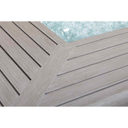 36" X 58" Farnham Driftwood Fire Table W/ Lid - The Great Escape