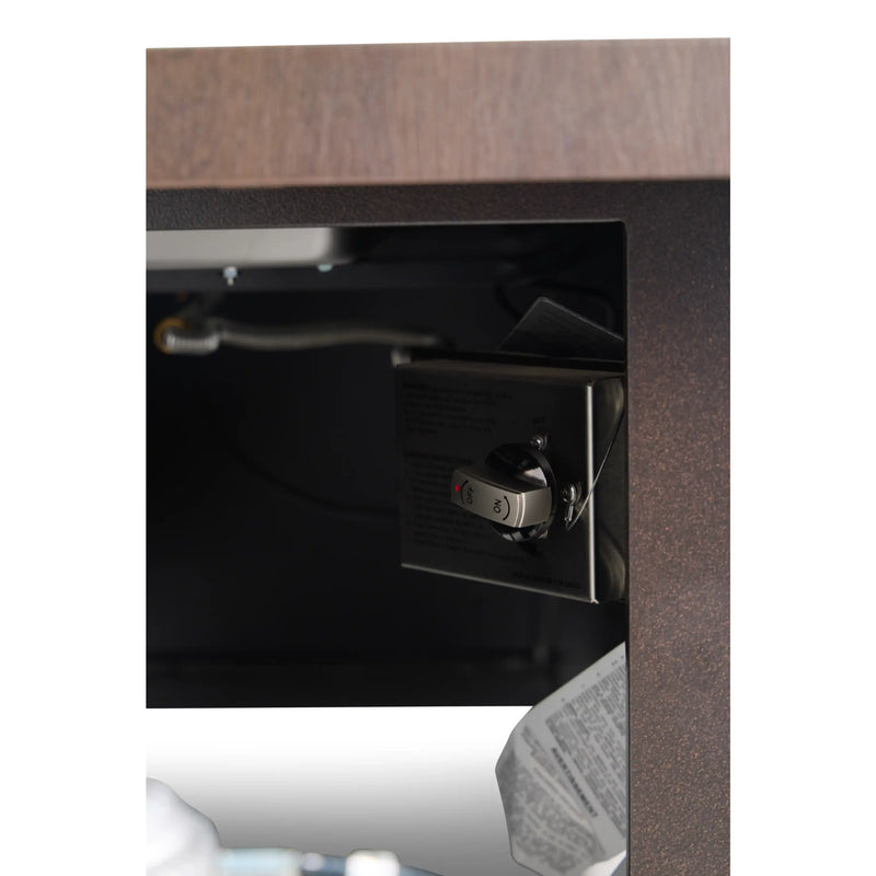 36"x58" Erie Etch Reclaimed Barnwood Fire Table W/ Lid - The Great Escape