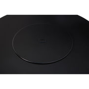 42" Round Black Modern Fire Table W/ Lid - The Great Escape