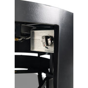 42" Round Black Modern Fire Table W/ Lid - The Great Escape