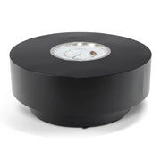 42" Round Black Modern Fire Table W/ Lid - The Great Escape