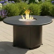 42" Ebony Fire Table W/ Lid - The Great Escape
