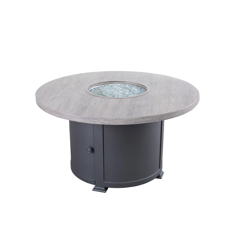 42" Grey Erie Etch Fire Table W/ Lid - The Great Escape