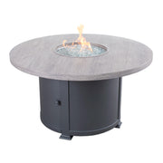 42" Grey Erie Etch Fire Table W/ Lid - The Great Escape