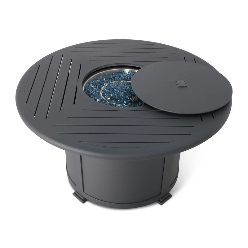 42" Graphite Fire Table W/ Lid - The Great Escape