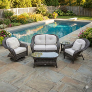 Glenview 5 Piece Loveseat Group - The Great Escape