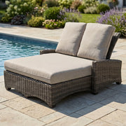 Kampala Makar Oyster Double Chaise Lounge - The Great Escape