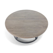 42 Inch Round Erie Etch Salvage Lumber Coffee Table - The Great Escape