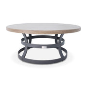 42 Inch Round Erie Etch Salvage Lumber Coffee Table - The Great Escape