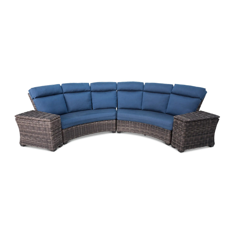 Grey Kampala 4PC Curved Sectional Group - The Great Escape