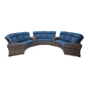 Grey Kampala 7PC Curved Sectional Group - The Great Escape