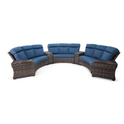 Grey Kampala 7PC Curved Sectional Group - The Great Escape