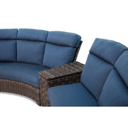 Grey Kampala Curved Sectional Group - The Great Escape