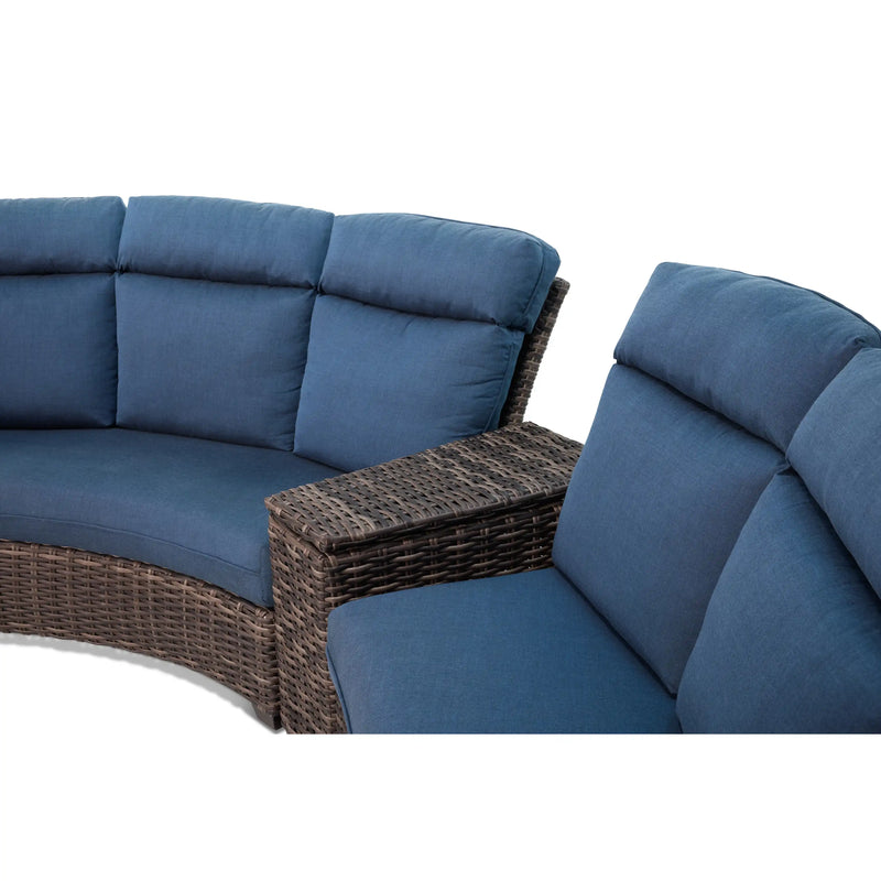 Grey Kampala Curved Sectional Group - The Great Escape