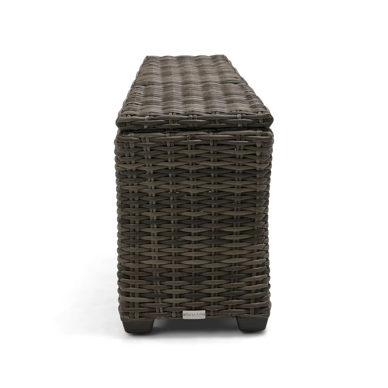 Grey Kampala Curved Woven Storage Wedge - The Great Escape