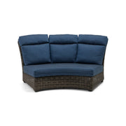 Grey Kampala Crescent Sofa Piece Lifeguard Lapis Indigo - The Great Escape