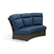 Grey Kampala Crescent Sofa Piece Lifeguard Lapis Indigo - The Great Escape