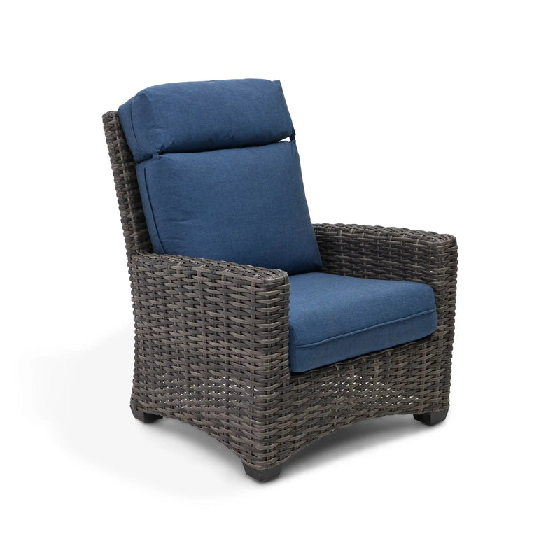 Grey Kampala Lifeguard Lapis Indigo Lounge Chair - The Great Escape