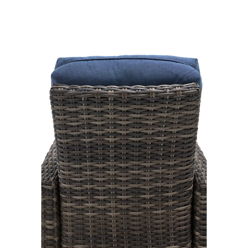 Grey Kampala Lifeguard Lapis Indigo Recliner - The Great Escape