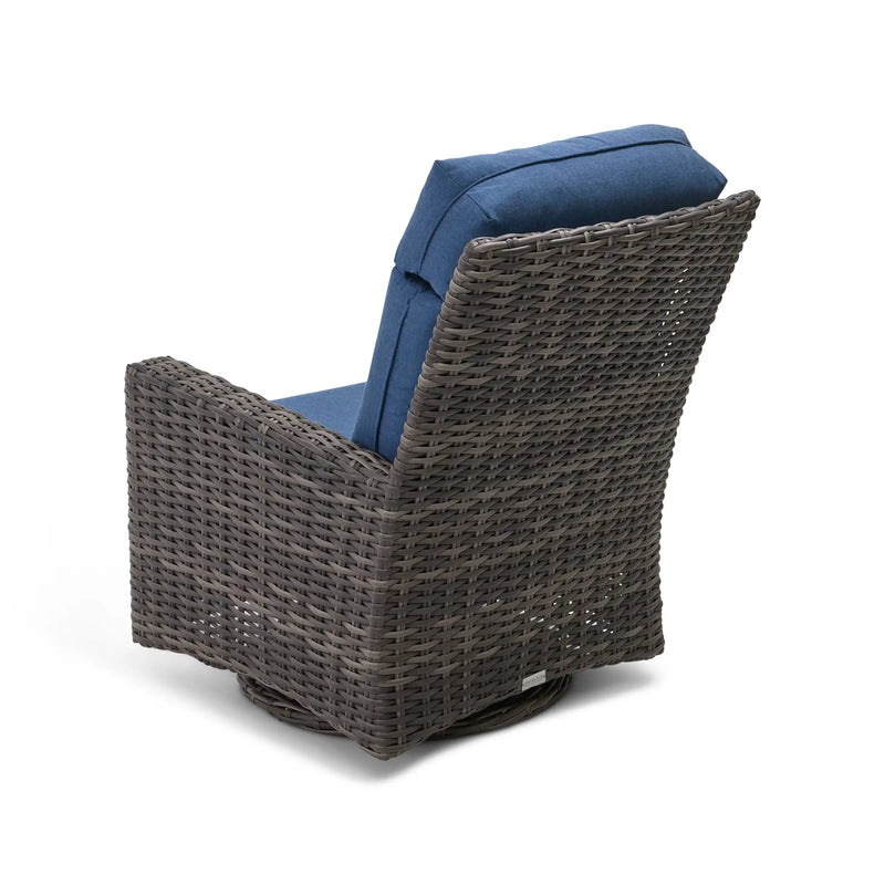 Grey Kampala Lifeguard Lapis Indigo Swivel Glider - The Great Escape