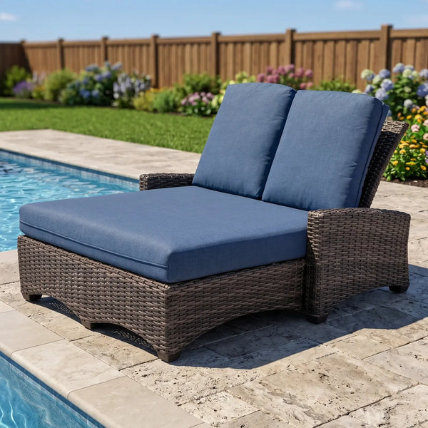 Kampala Double Chaise Lounge - Spectrum Indigo — The Great Escape