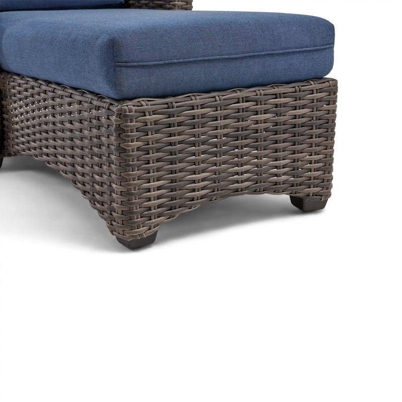 Kampala Spectrum Indigo Chaise Lounge - The Great Escape