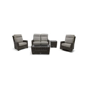 Grey Kampala 5 Piece Loveseat Chat Group - Makar Oyster - The Great Escape