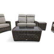 Grey Kampala 5 Piece Loveseat Chat Group - Makar Oyster - The Great Escape