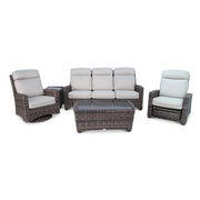 Kampala Grey 5 Piece Sofa Chat Group - The Great Escape