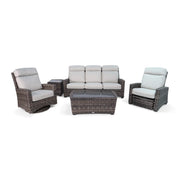 Kampala Grey 5 Piece Sofa Chat Group - The Great Escape