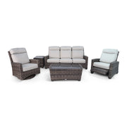 Kampala Grey 5 Piece Sofa Chat Group - The Great Escape