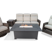 Kampala Grey 5 Piece Sofa Firepit Group - The Great Escape