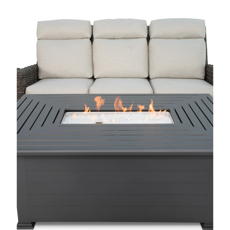 Kampala Grey 5 Piece Sofa Firepit Group - The Great Escape